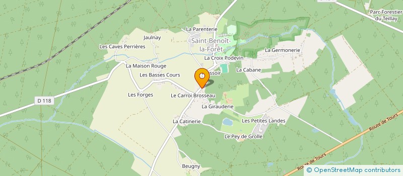 localisation de l'entreprise SCI MAZATHIS  SAINT-BENOIT-LA-FORET