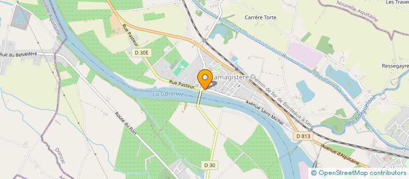 localisation de l'entreprise SCI MAZE  LAMAGISTERE