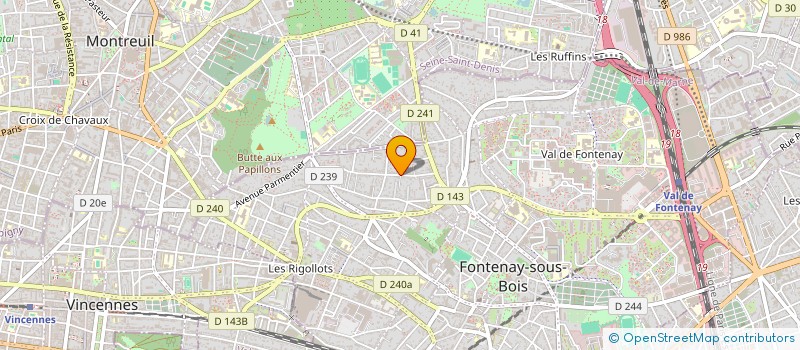 localisation de l'entreprise SCI MAZEAUD à FONTENAY-SOUS-BOIS