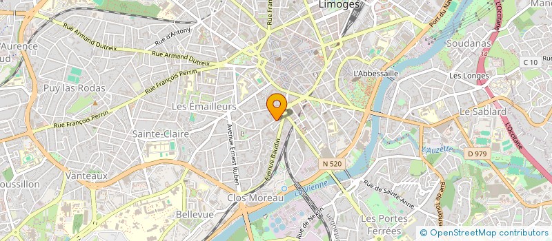 localisation de l'entreprise SCI MAZEIROLAS à LIMOGES