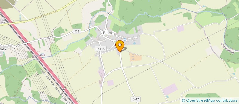 localisation de l'entreprise SCI MAZEL  BLANDY