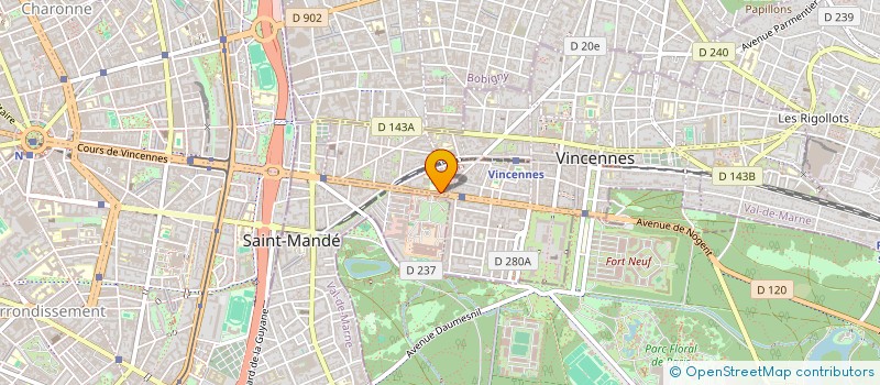 localisation de l'entreprise SCI MAZELOR à VINCENNES