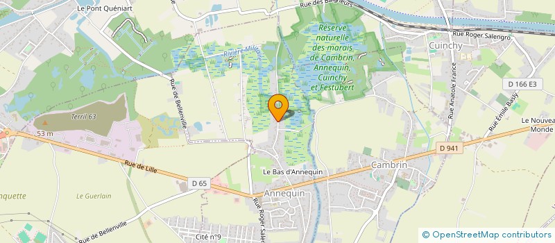 localisation de l'entreprise SCI MAZENOD 62/21  ANNEQUIN