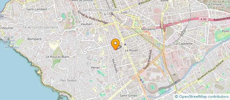 localisation de l'entreprise SCI MAZET AU BOIS DIVIN à MARSEILLE 8EME