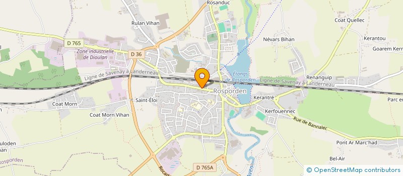 localisation de l'entreprise SCI MAZIERE-HENRY  ROSPORDEN