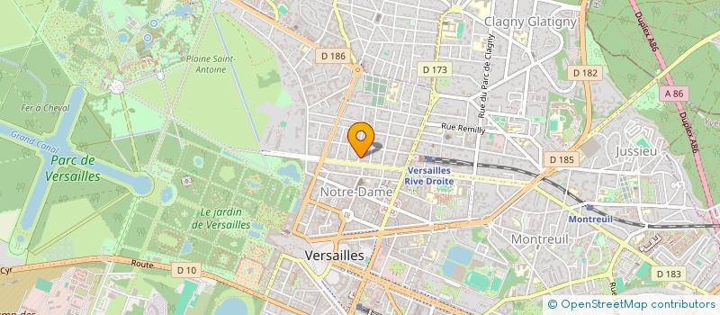 localisation de l'entreprise SCI MAZIERE-RECOLLETS à VERSAILLES