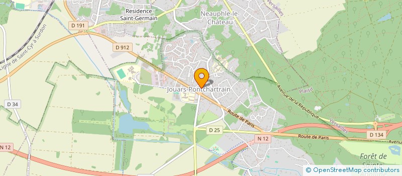 localisation de l'entreprise SCI MAZIERES  JOUARS-PONTCHARTRAIN