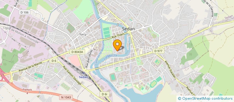 localisation de l'entreprise SCI MAZIERS  SEDAN