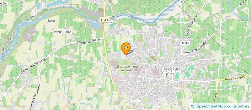 localisation de l'entreprise SCI MAZO  CAMARET-SUR-AIGUES