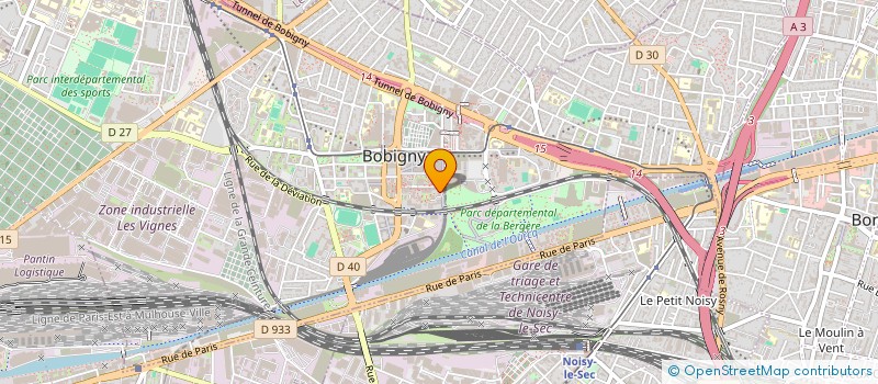 localisation de l'entreprise SCI MAZRANI ET COMPAGNIE  BOBIGNY