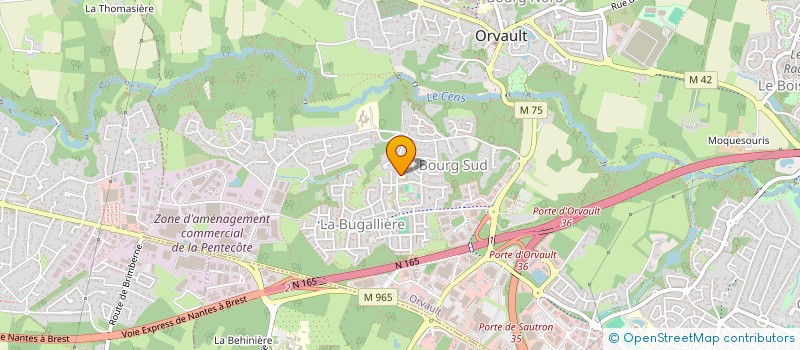 localisation de l'entreprise SCI MAZUREL à ORVAULT