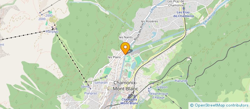 localisation de l'entreprise SCI MAZZA  CHAMONIX-MONT-BLANC