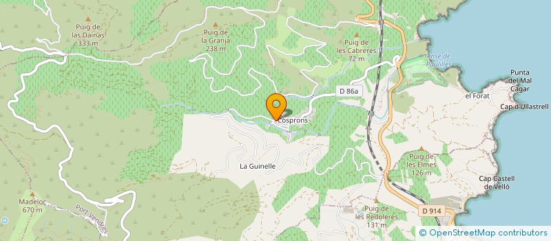 localisation de l'entreprise SCI MB  PORT-VENDRES