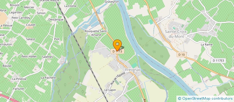 localisation de l'entreprise SCI MB  PREIGNAC