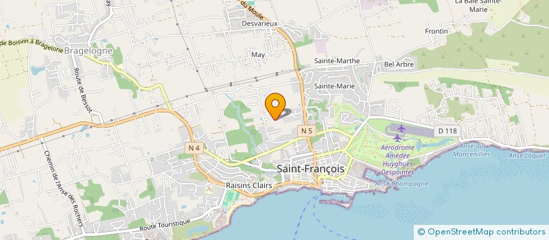 localisation de l'entreprise SCI MB à SAINT FRANCOIS