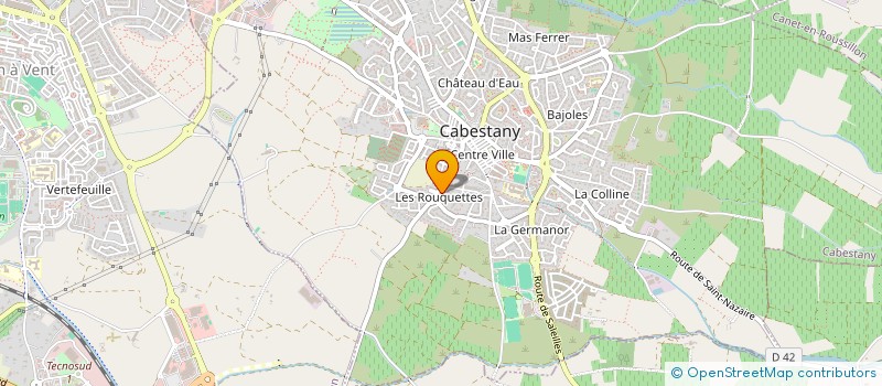 localisation de l'entreprise SCI MB  CABESTANY