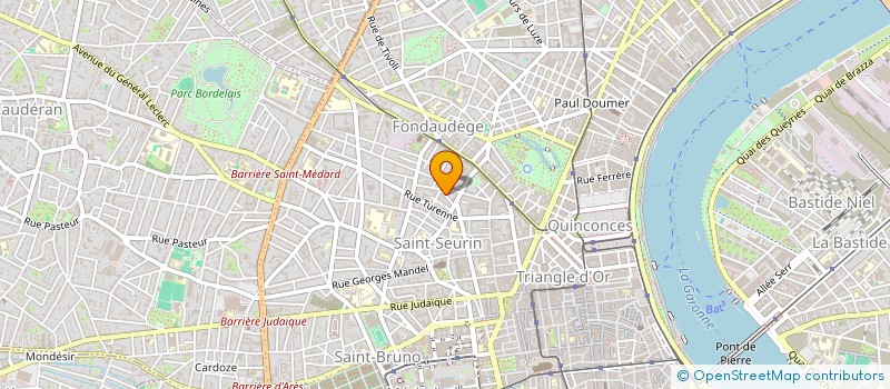 localisation de l'entreprise SCI MB  BORDEAUX