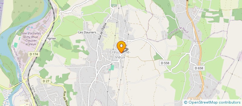 localisation de l'entreprise SCI MB  CREUZIER-LE-VIEUX