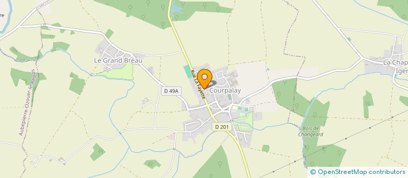 localisation de l'entreprise SCI MB  COURPALAY