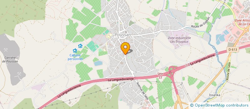 localisation de l'entreprise SCI MB  POUSSAN
