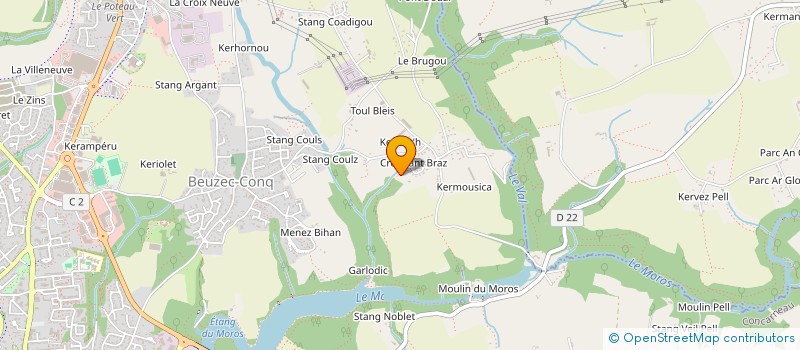 localisation de l'entreprise SCI MB  CONCARNEAU