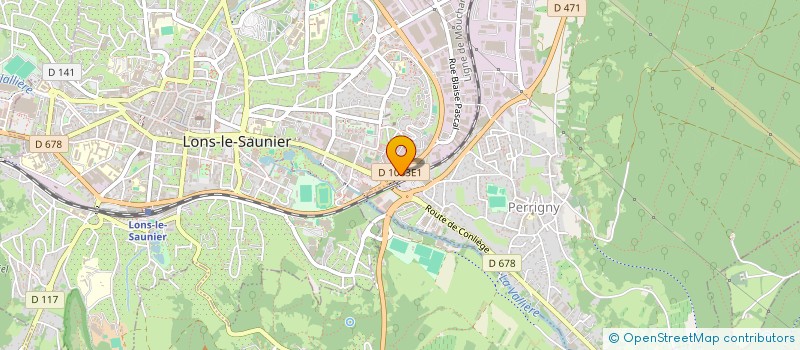 localisation de l'entreprise SCI MB 92  LONS-LE-SAUNIER