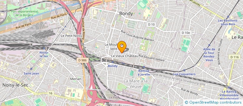 localisation de l'entreprise SCI MB AVENIR  BONDY