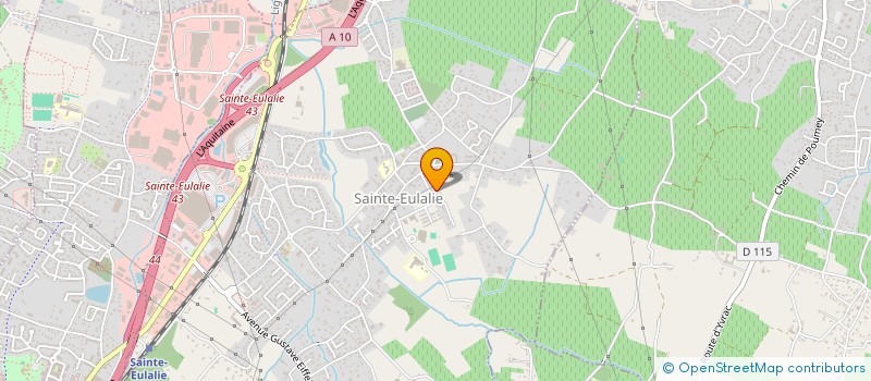 localisation de l'entreprise SCI MB BASTIDE à SAINTE-EULALIE