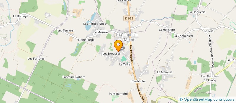 localisation de l'entreprise SCI MB BORA à LA CHAPELLE-AU-MOINE