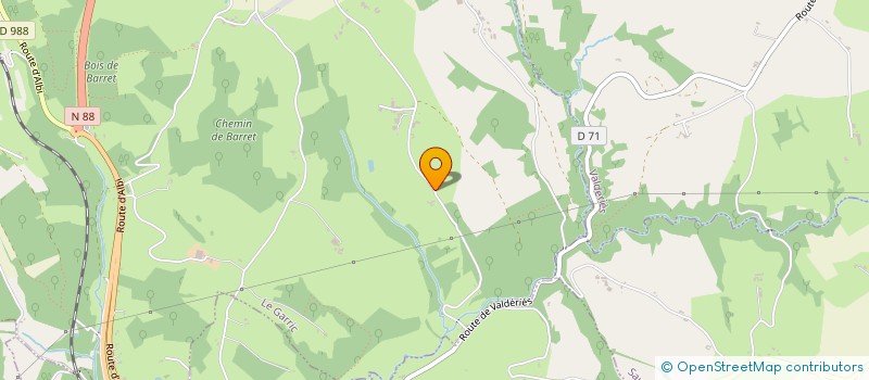 localisation de l'entreprise SCI MB CONCEPT  LE GARRIC