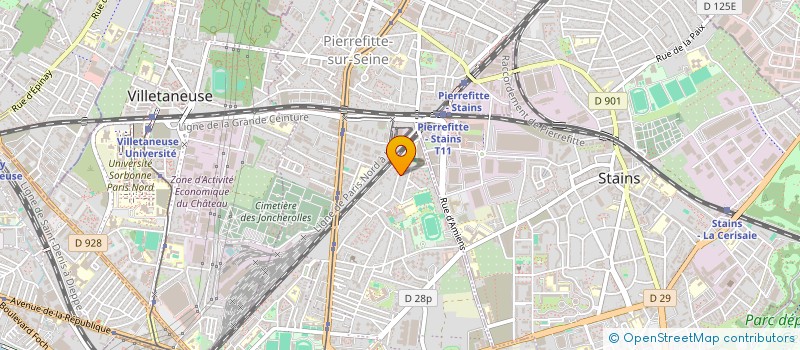 localisation de l'entreprise SCI MB-CSAM à PIERREFITTE-SUR-SEINE