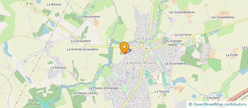 localisation de l'entreprise SCI MB ELEC  LES ACHARDS