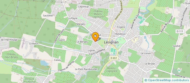 localisation de l'entreprise SCI MB FAMILY  LEOGNAN