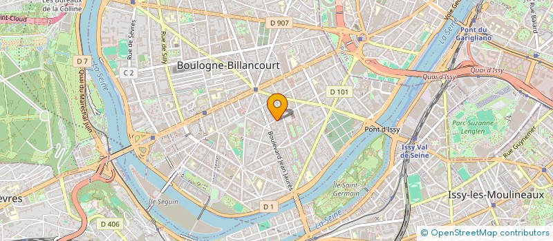 localisation de l'entreprise SCI MB GLW à BOULOGNE-BILLANCOURT