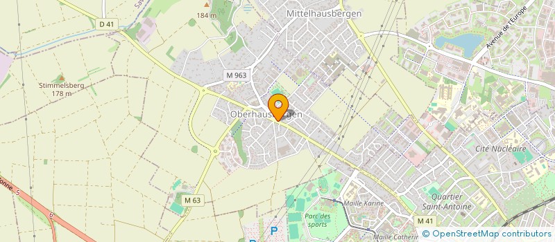 localisation de l'entreprise SCI MB INVEST  OBERHAUSBERGEN