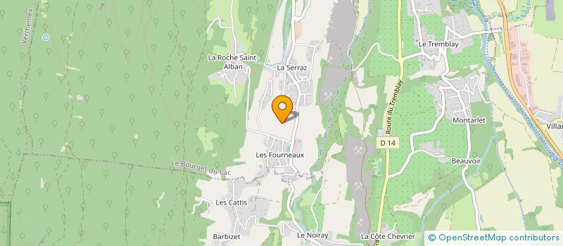 localisation de l'entreprise SCI MB IZEAUX  LE BOURGET-DU-LAC