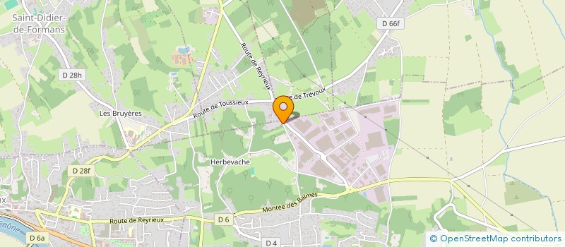 localisation de l'entreprise SCI MB LE CHASSINAL à REYRIEUX