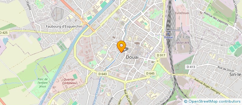 localisation de l'entreprise SCI MB (MEDJ-BAZIN) à DOUAI