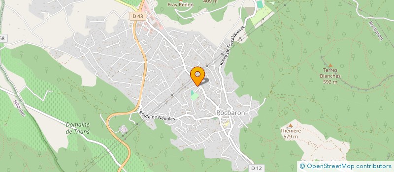 localisation de l'entreprise SCI MB ROCBARON  ROCBARON