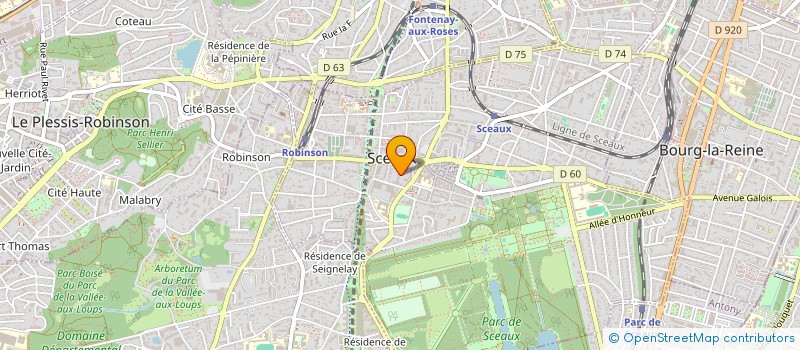 localisation de l'entreprise SCI MB3 à SCEAUX