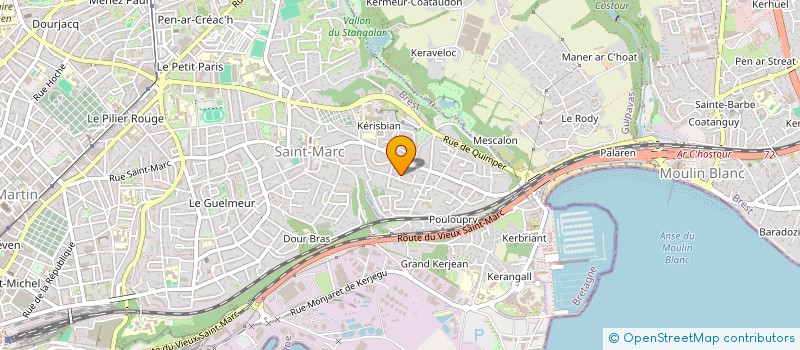 localisation de l'entreprise SCI MBA  BREST