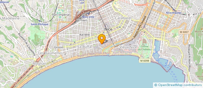 localisation de l'entreprise SCI MBA  NICE