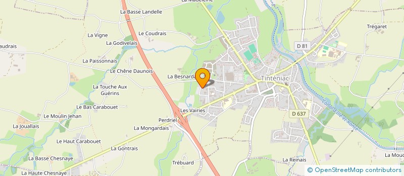 localisation de l'entreprise SCI MBA  TINTENIAC