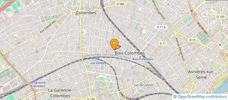 localisation de l'entreprise SCI MBA à BOIS-COLOMBES