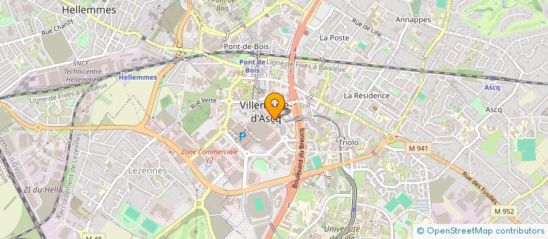 localisation de l'entreprise SCI MBA à VILLENEUVE-D'ASCQ