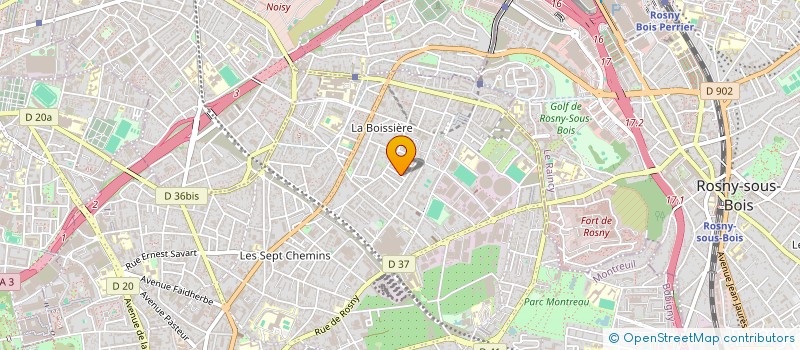 localisation de l'entreprise SCI MBA43 à MONTREUIL