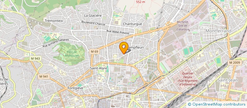 localisation de l'entreprise SCI MBC  CLERMONT-FERRAND