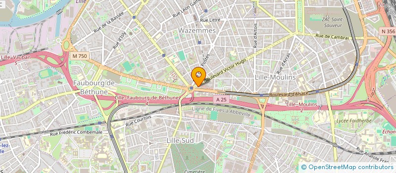 localisation de l'entreprise SCI MBC  LILLE