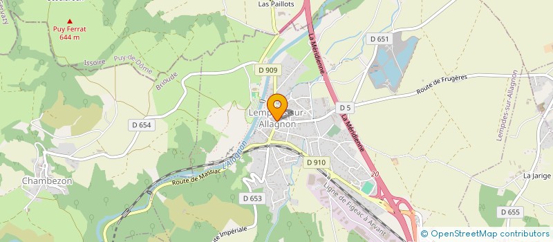 localisation de l'entreprise SCI MBC  LEMPDES-SUR-ALLAGNON