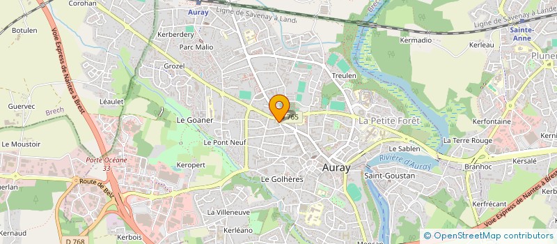 localisation de l'entreprise SCI MBC à AURAY